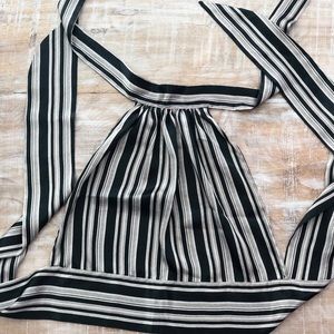Pin striped halter top